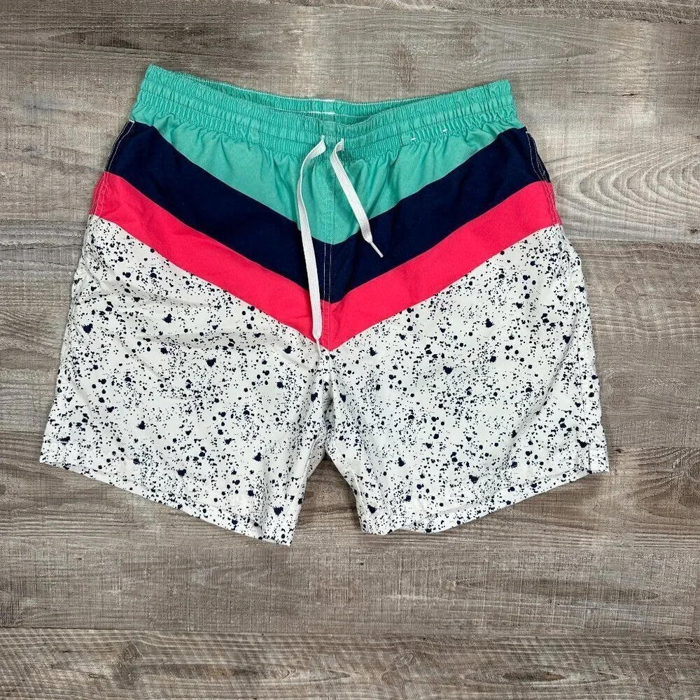 Chubbies Swim Trunks Stripes Speckles Stretch Waist Shorts - Mens XL BestOnesWI